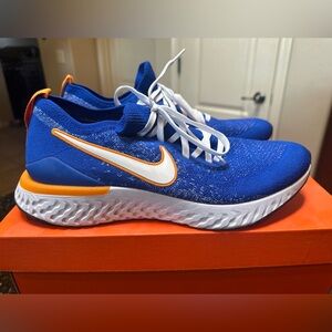 Nike Blue Ribbon Sports Sneakers with Orange Highlights